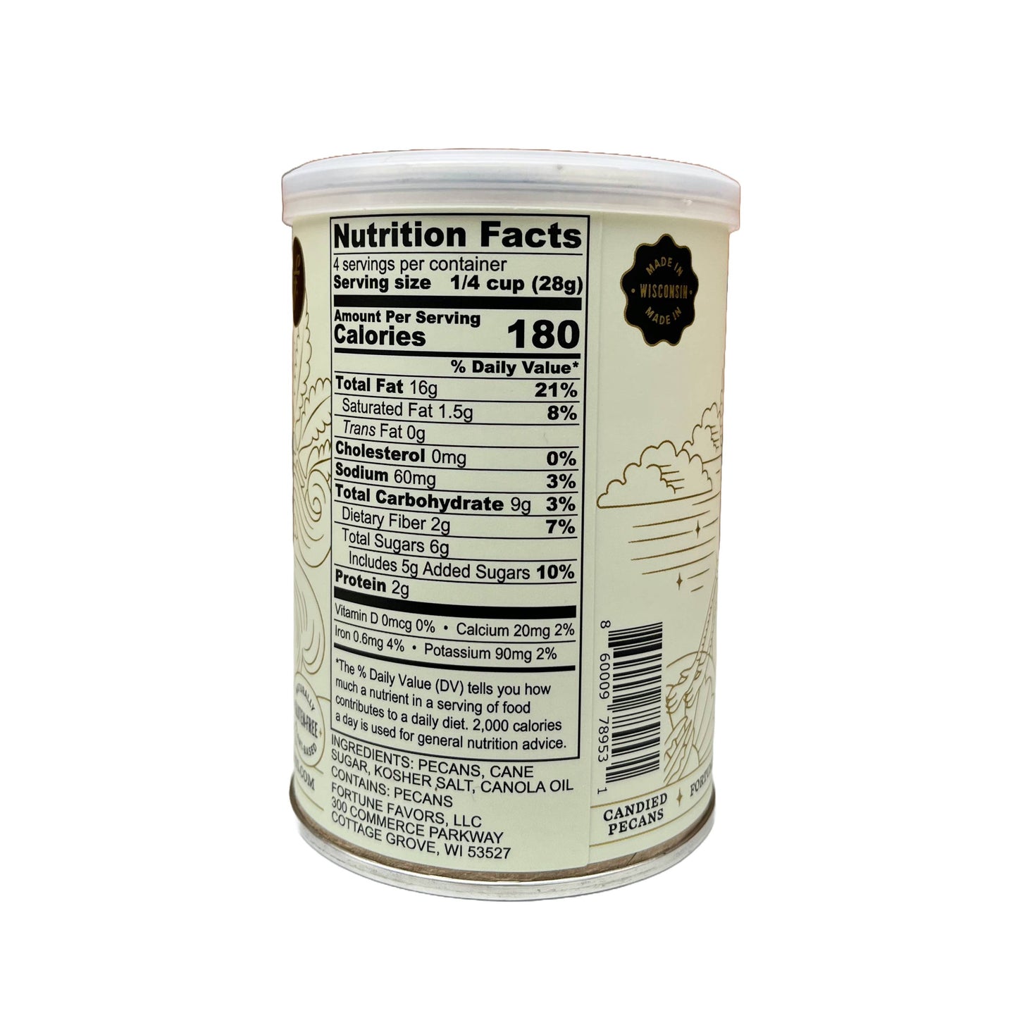 4oz Fortune Favors The Classic Candied Pecans