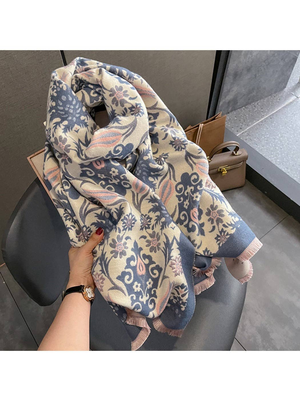 Scarvii - Winter Paisley Scarf for Women