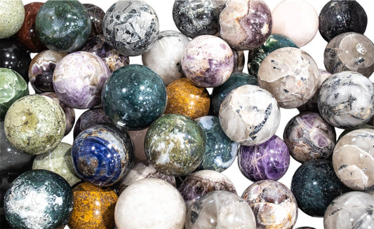 Gemstone Spheres Assorted 40-60mm