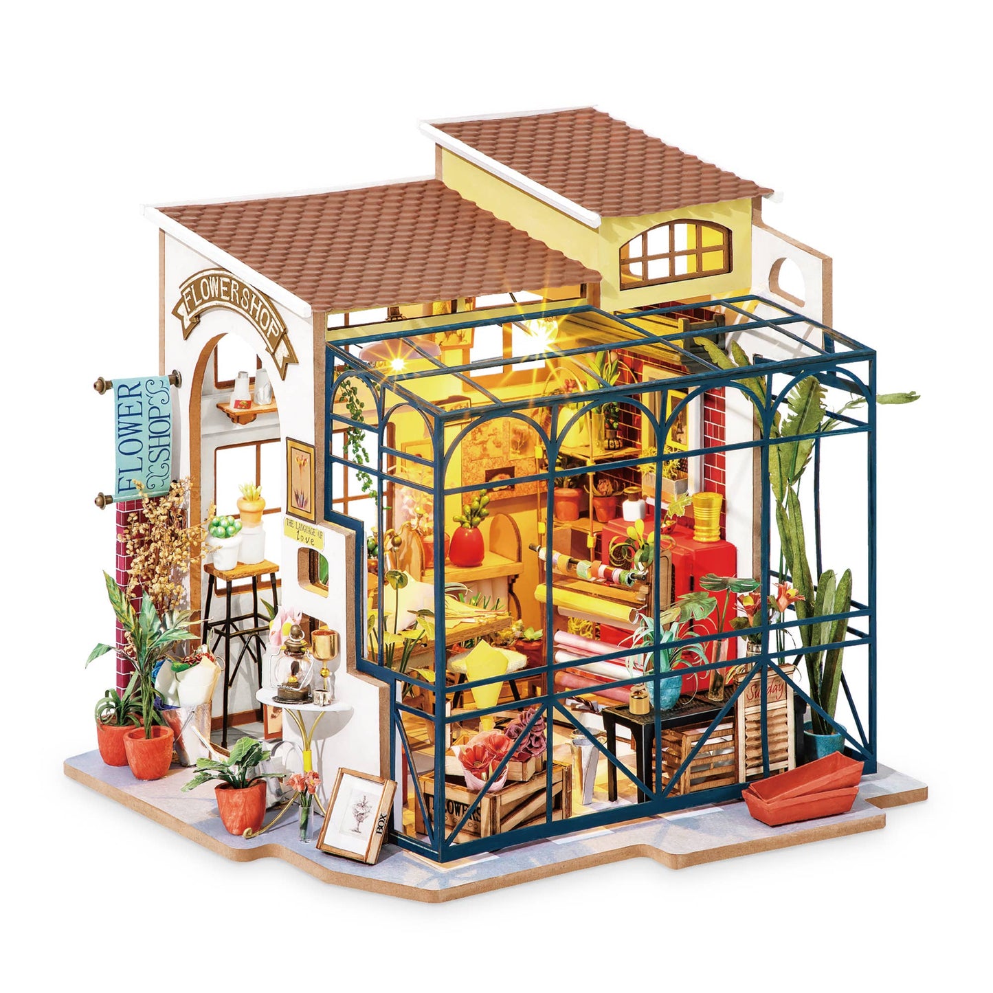 Flower Shop- DIY Miniature House Kit