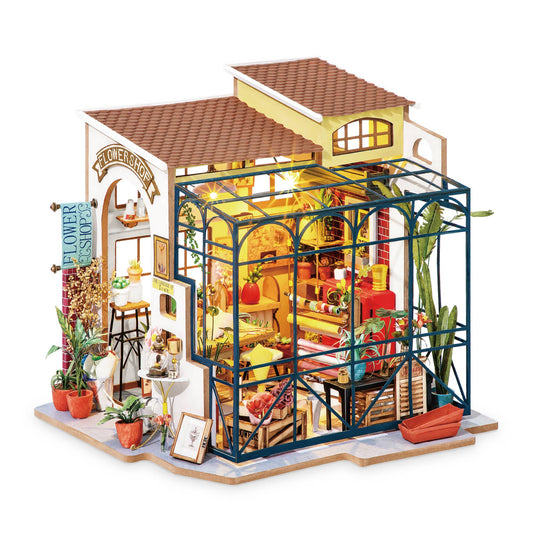 Flower Shop- DIY Miniature House Kit