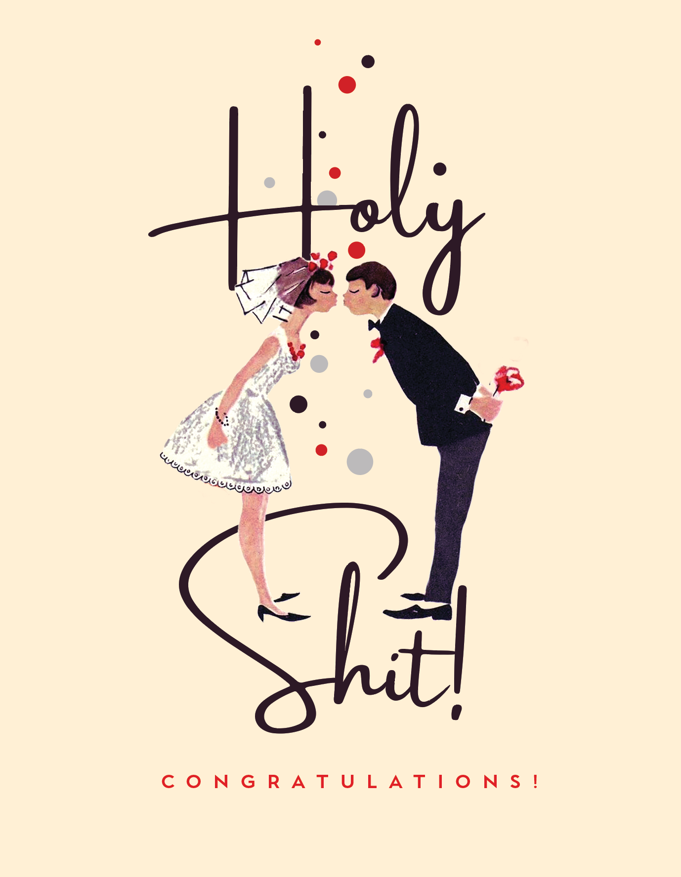 HOLY SHIT! wedding card