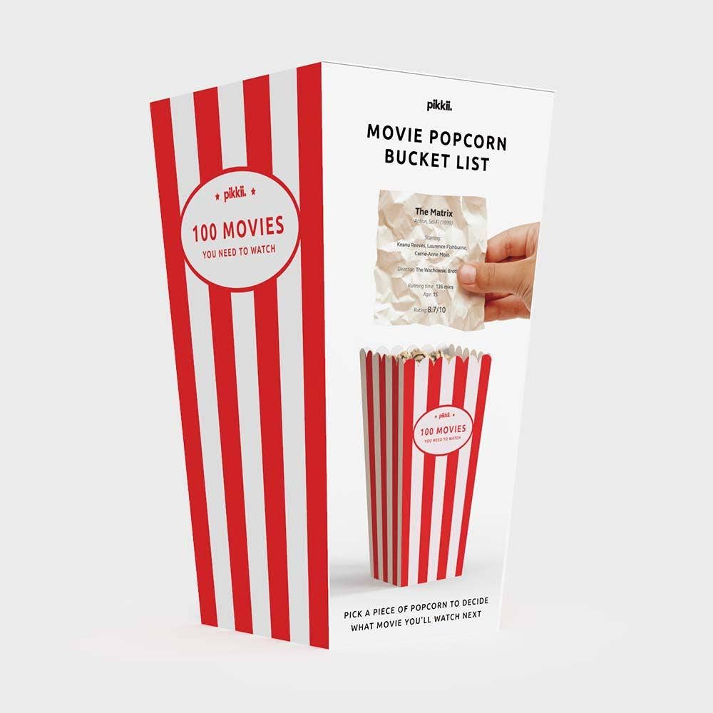 Movie Popcorn Bucket List | Gift for Movie Lovers