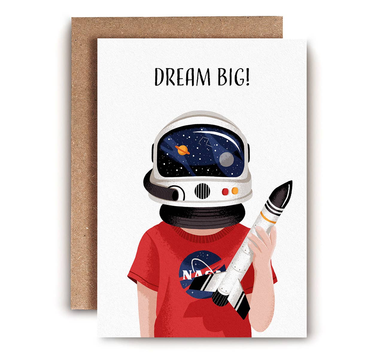 Dream Big Card | Children's Birthday Card | Astronaut Card