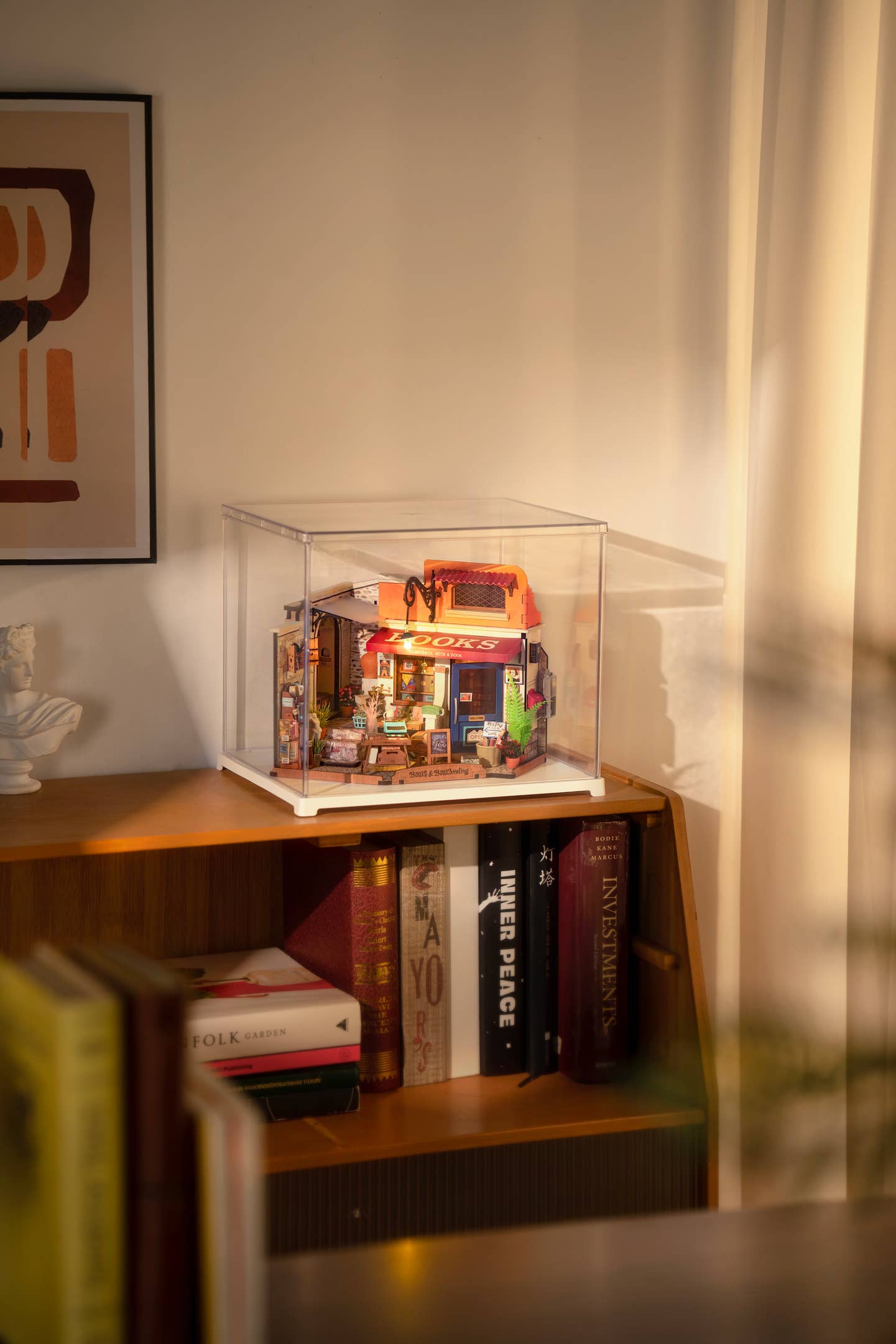 Corner Bookstore- DIY Miniature House Kit