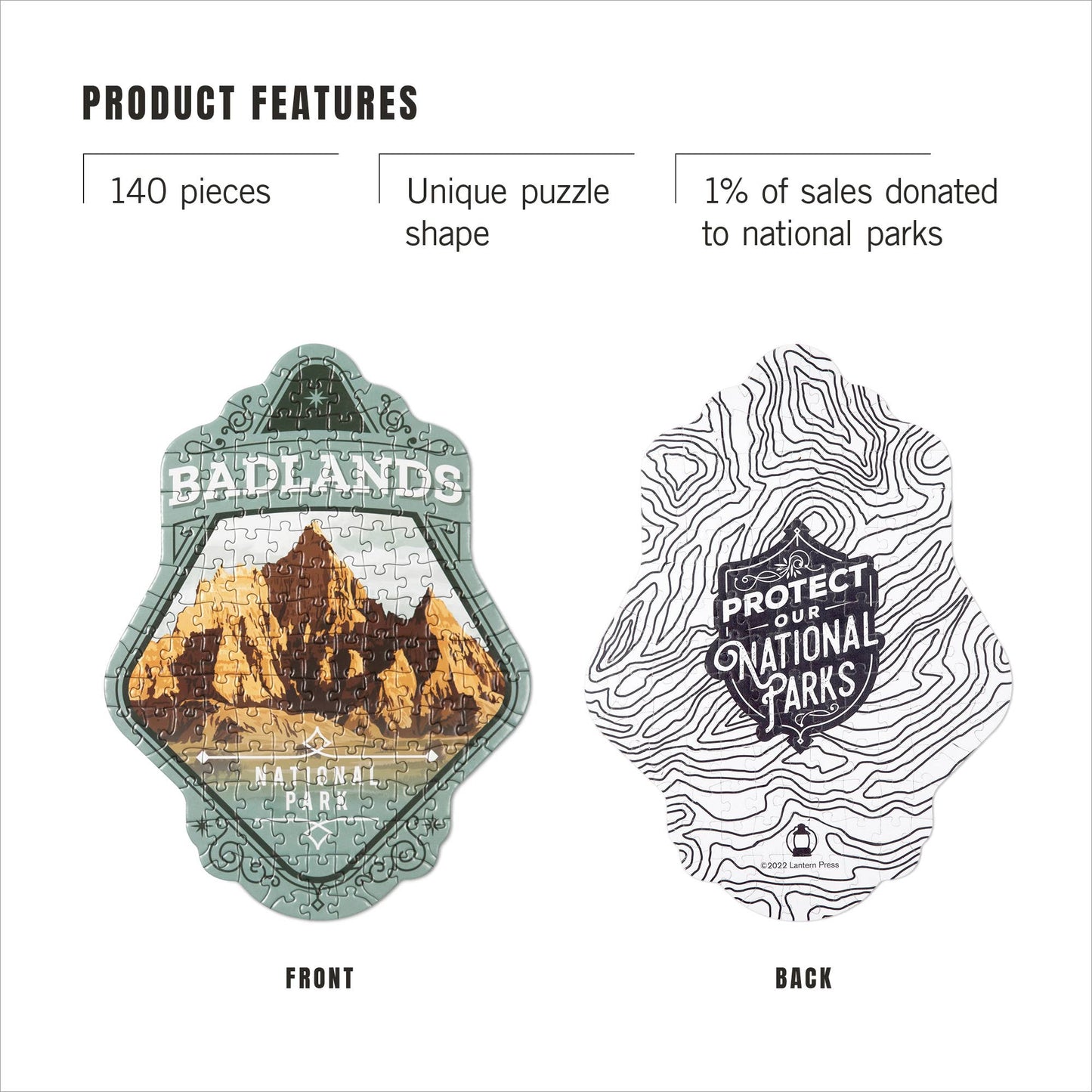 Badlands - Mini Puzzle, Protect Our National Parks