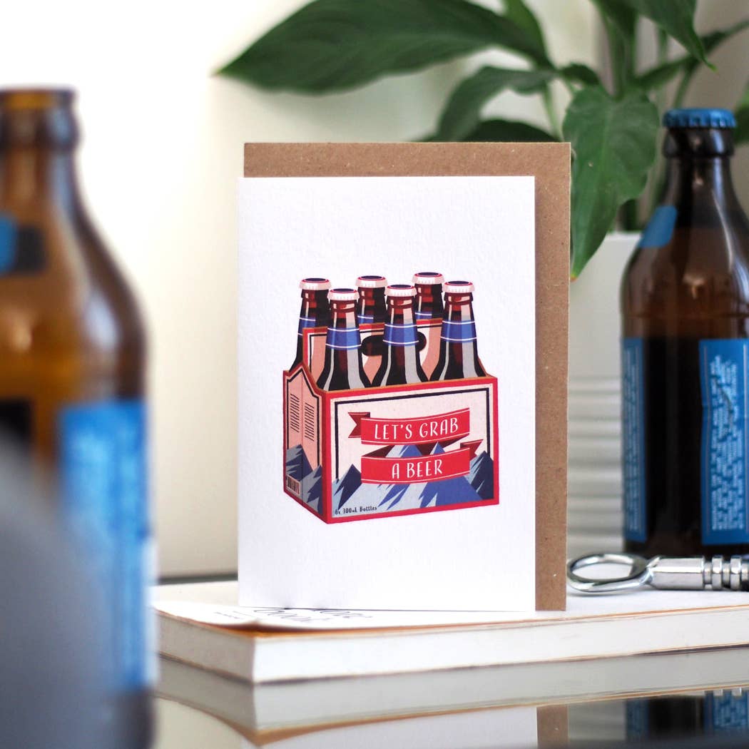 Let’s Grab a Beer Card | Thinking of You | Greeting Card