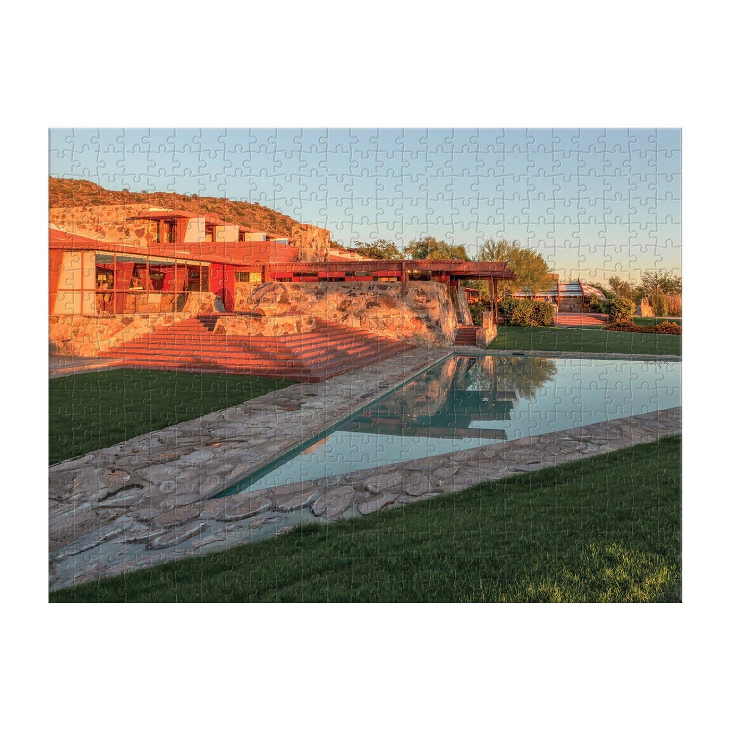 Frank Lloyd Wright Taliesin and Taliesin West 500 Piece Double-Sided Puzzle