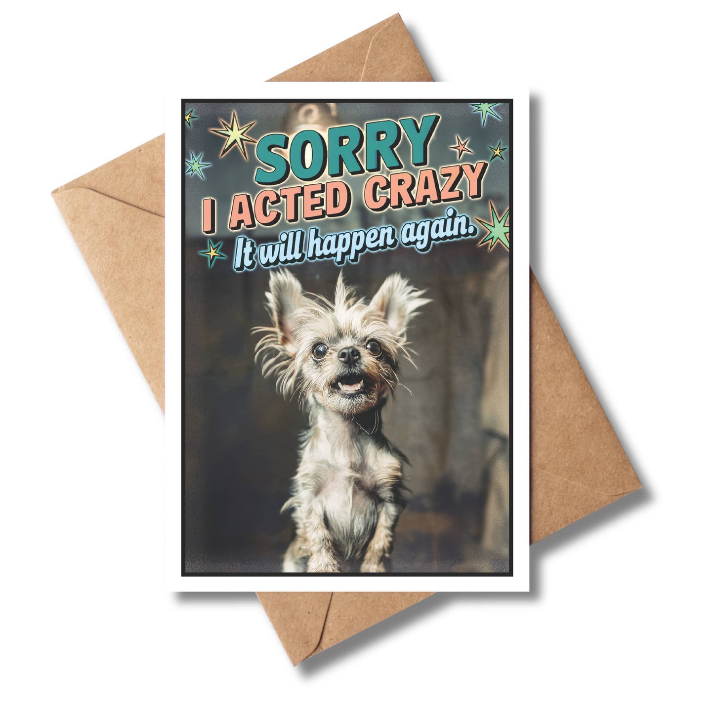 Funny Apology, I'm Sorry (Dog) greeting card