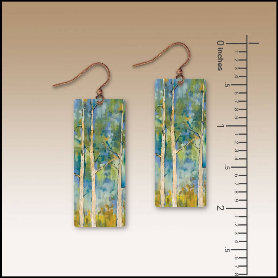 Springtime Aspen Banner Handmade Earrings