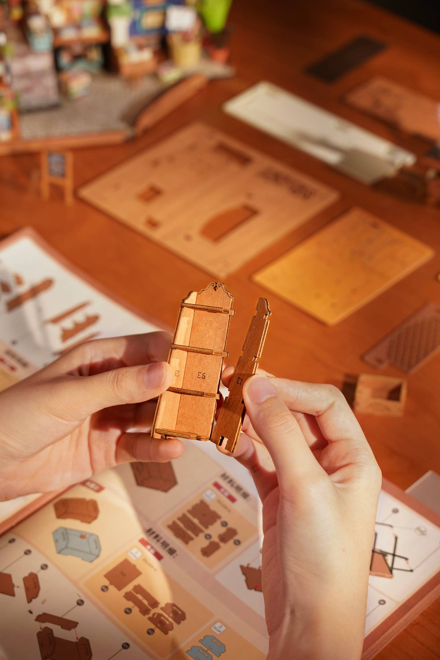 Corner Bookstore- DIY Miniature House Kit