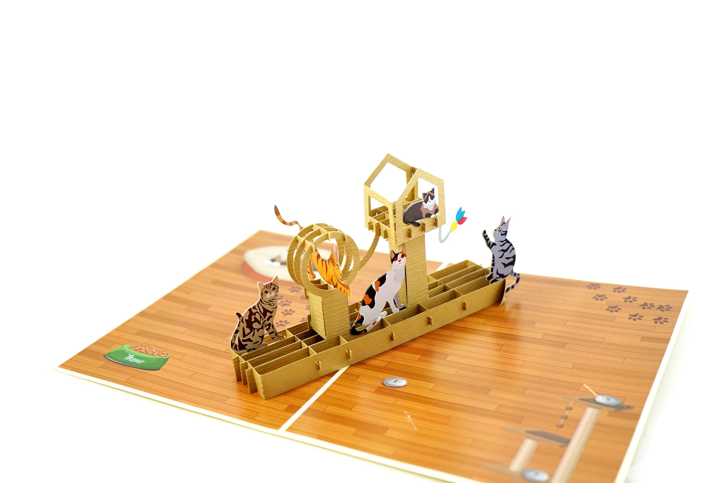 Cats 3D Card