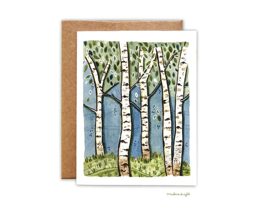 Birch Forest Greeting Card