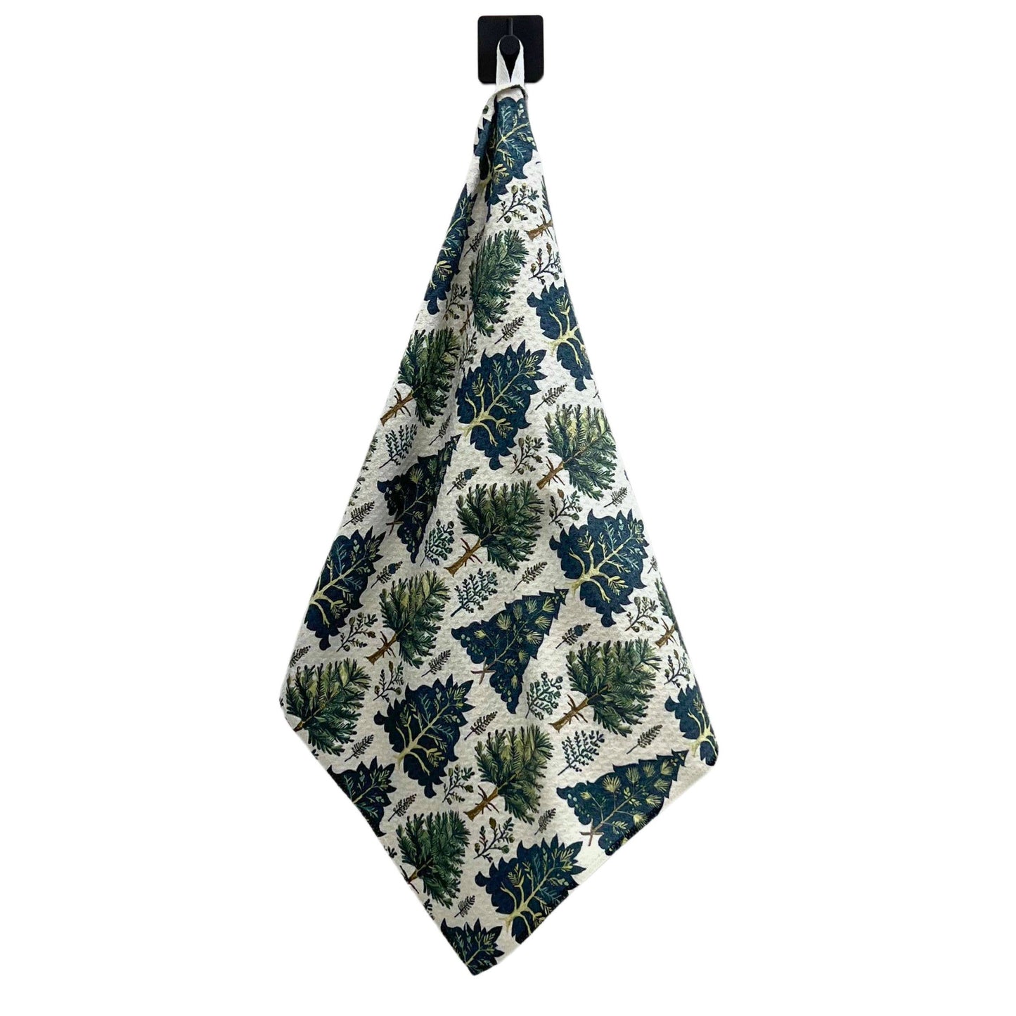 Fresh Cut Christmas Tree - Christmas Decor Waffle Tea Towels