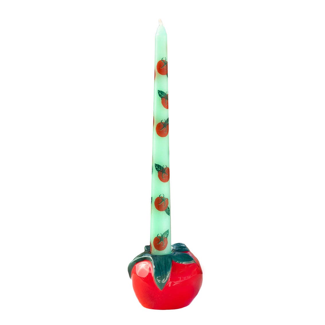Tomato Taper Dinner Candles 2 Pack