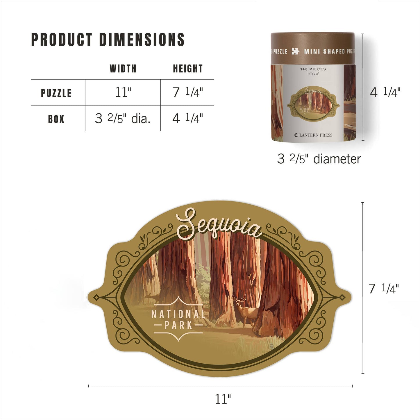 Sequoia - Mini Puzzle, Protect Our National Parks
