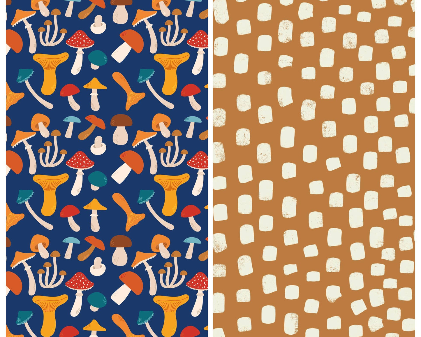 Mushrooms - Dual Sided Tea Towel