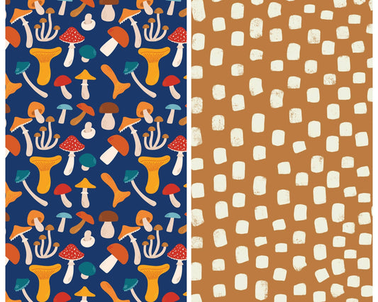 Mushrooms - Dual Sided Tea Towel