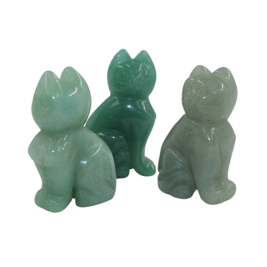 Crystal Cat - Green Aventurine