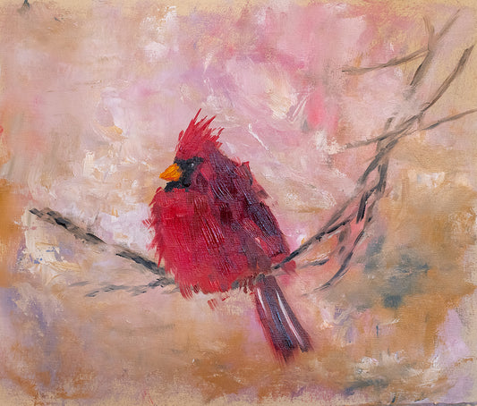 Cardinal in Winter Card