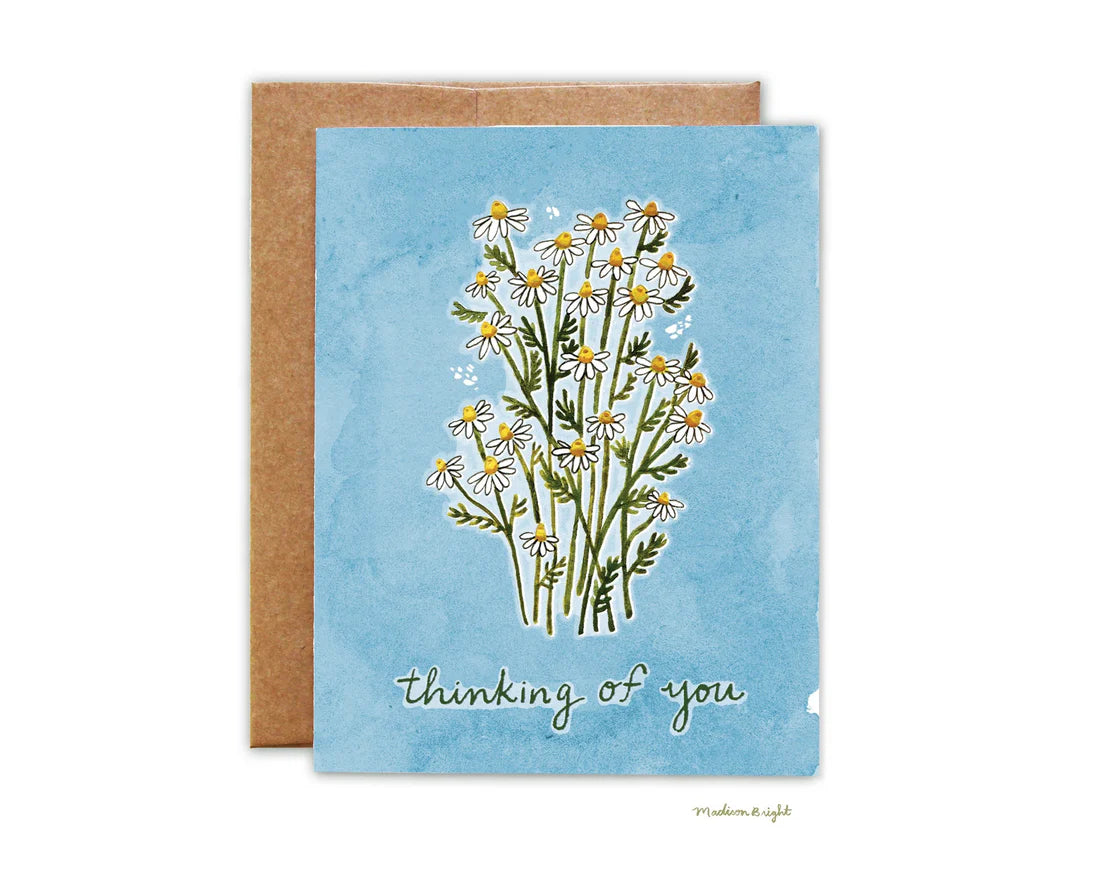 Thinking of You Chamomile Greeting Card