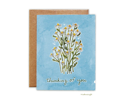 Thinking of You Chamomile Greeting Card
