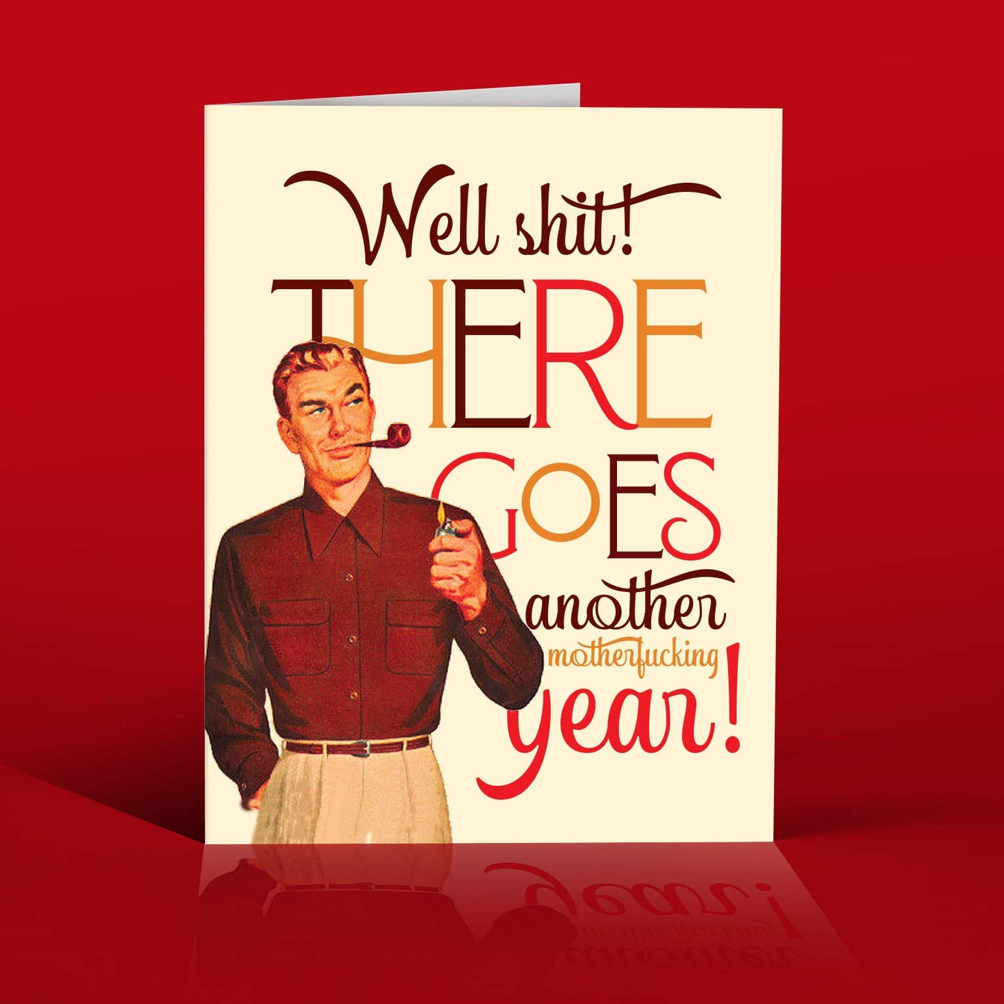 PIPE MAN holiday, birthday, new year card