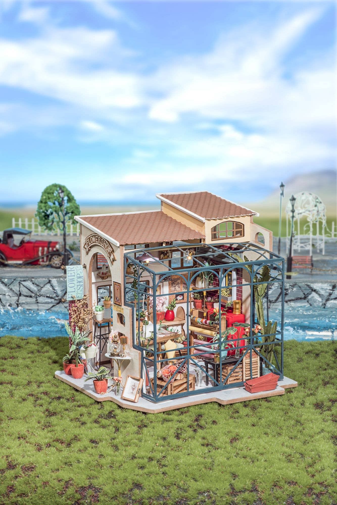 Flower Shop- DIY Miniature House Kit