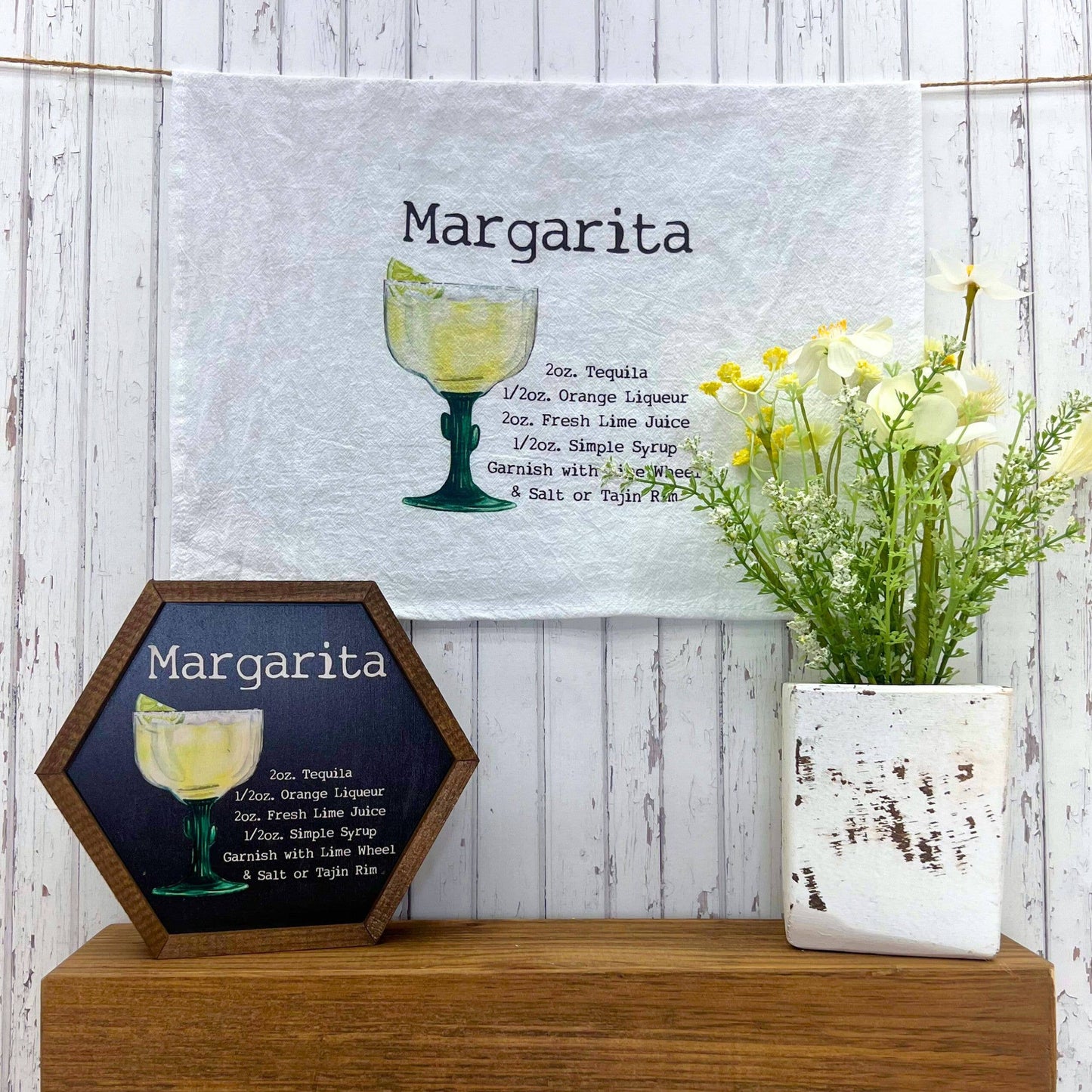Margarita Cocktail Bar Towel - Driftless Tea Towels