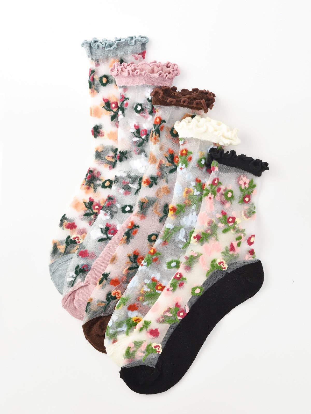 Rufia - Floral Pattern Summer Socks