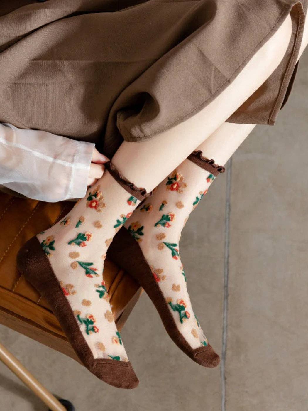 Rufia - Floral Pattern Summer Socks
