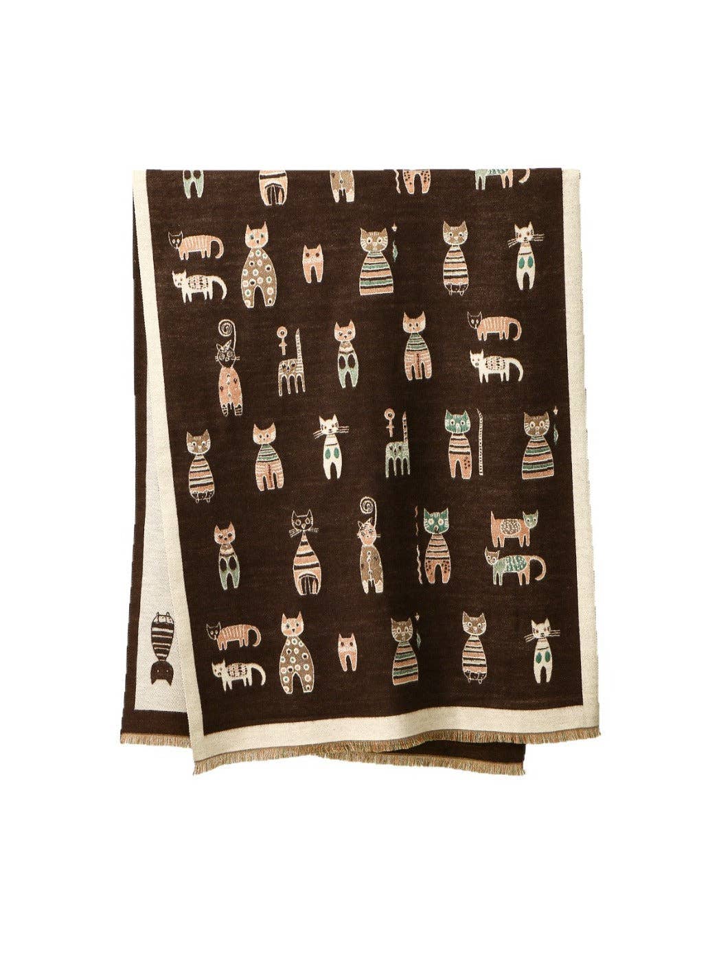 Scarvii - Fashionable Cat Print Winter Scarf