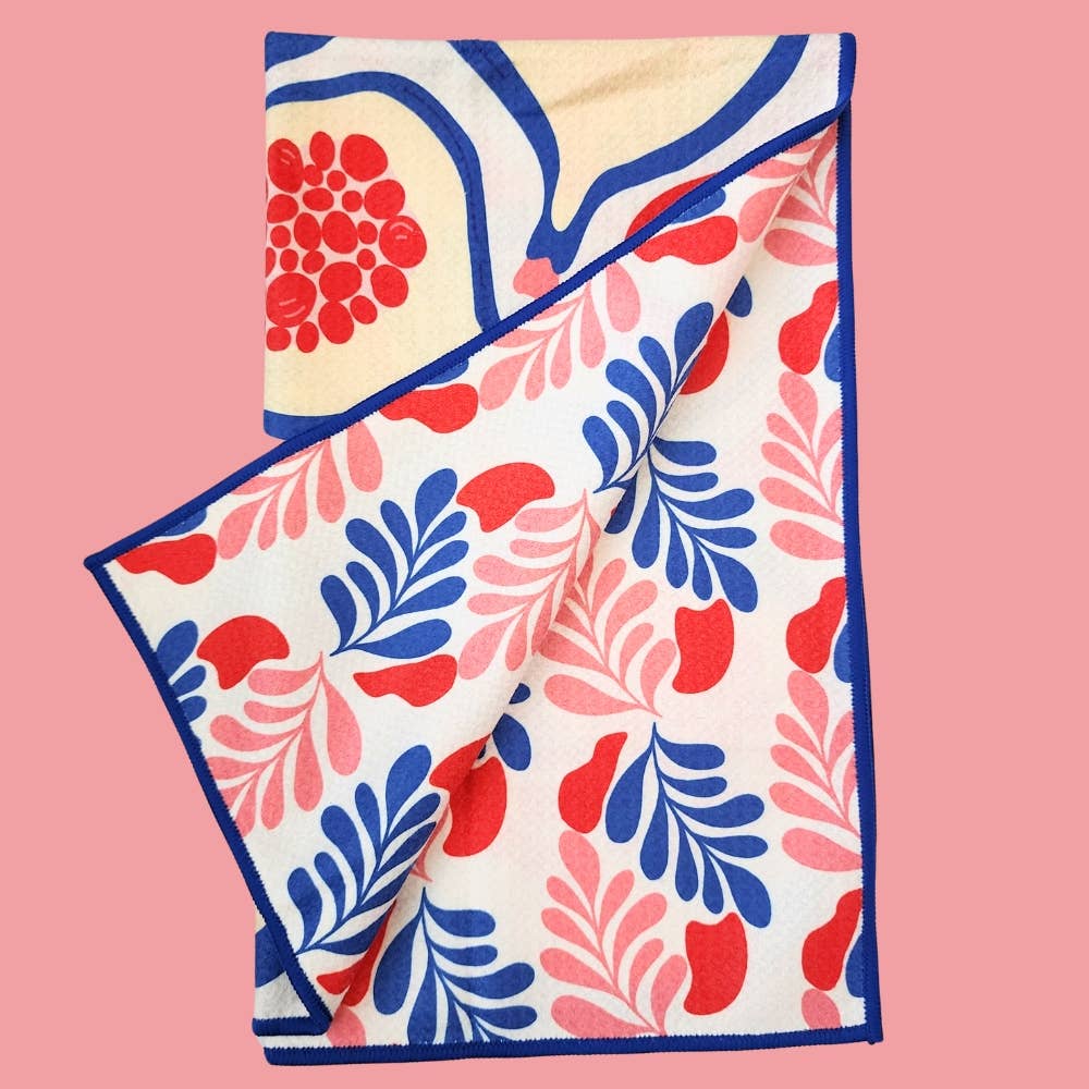 Figs - Dual Sided Hand Towel- Microfiber Kitchen Towel