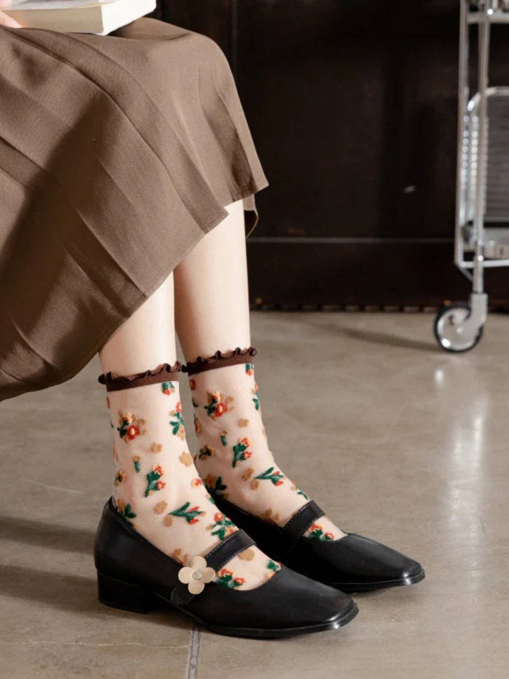 Rufia - Floral Pattern Summer Socks
