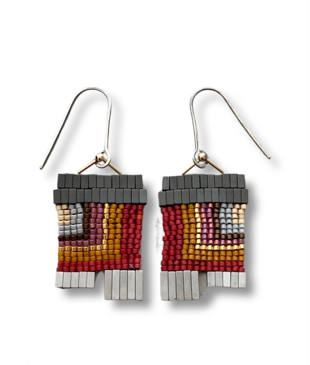 City Block glass earrings