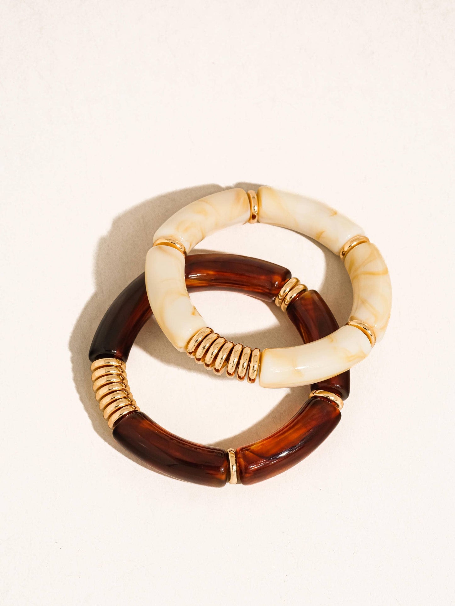 Cove 18K Gold Non-Tarnish Chunky Resin Bangle