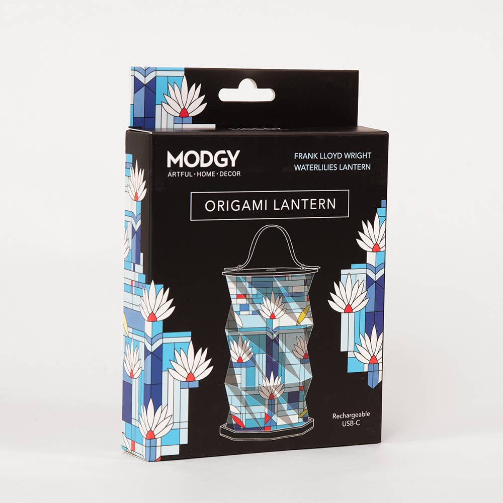 Modgy Frank Lloyd Wright Waterlilies Origami Lantern