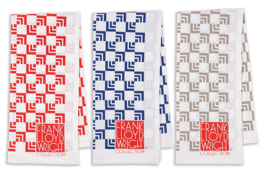 Frank Lloyd Wright Printed Kitchen Towel - Mixed Set of 3