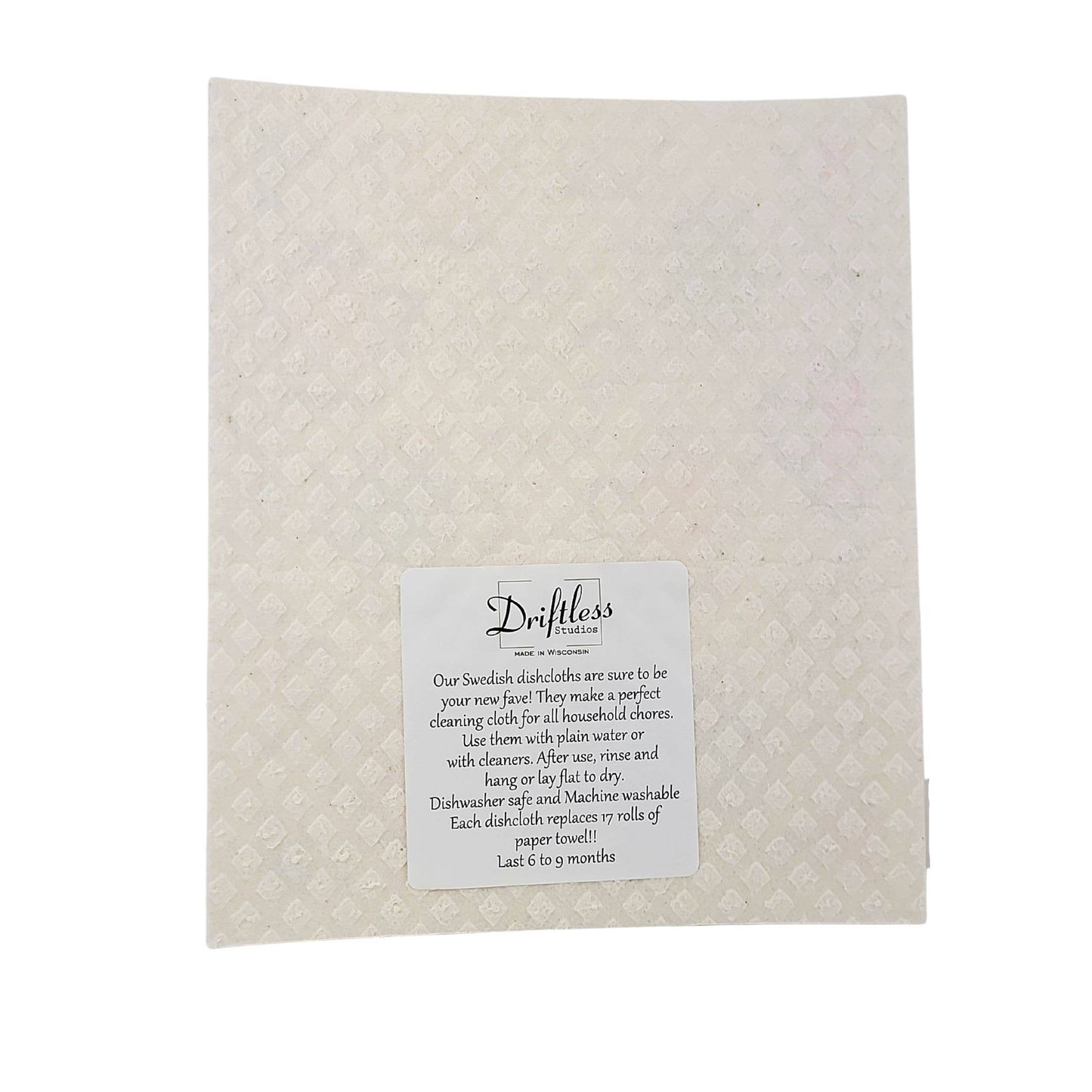 Tea Pot Patterned Swedish Dishcloth - Sponge Cloth