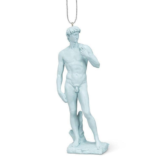 David Statue Ornament-Light Blue