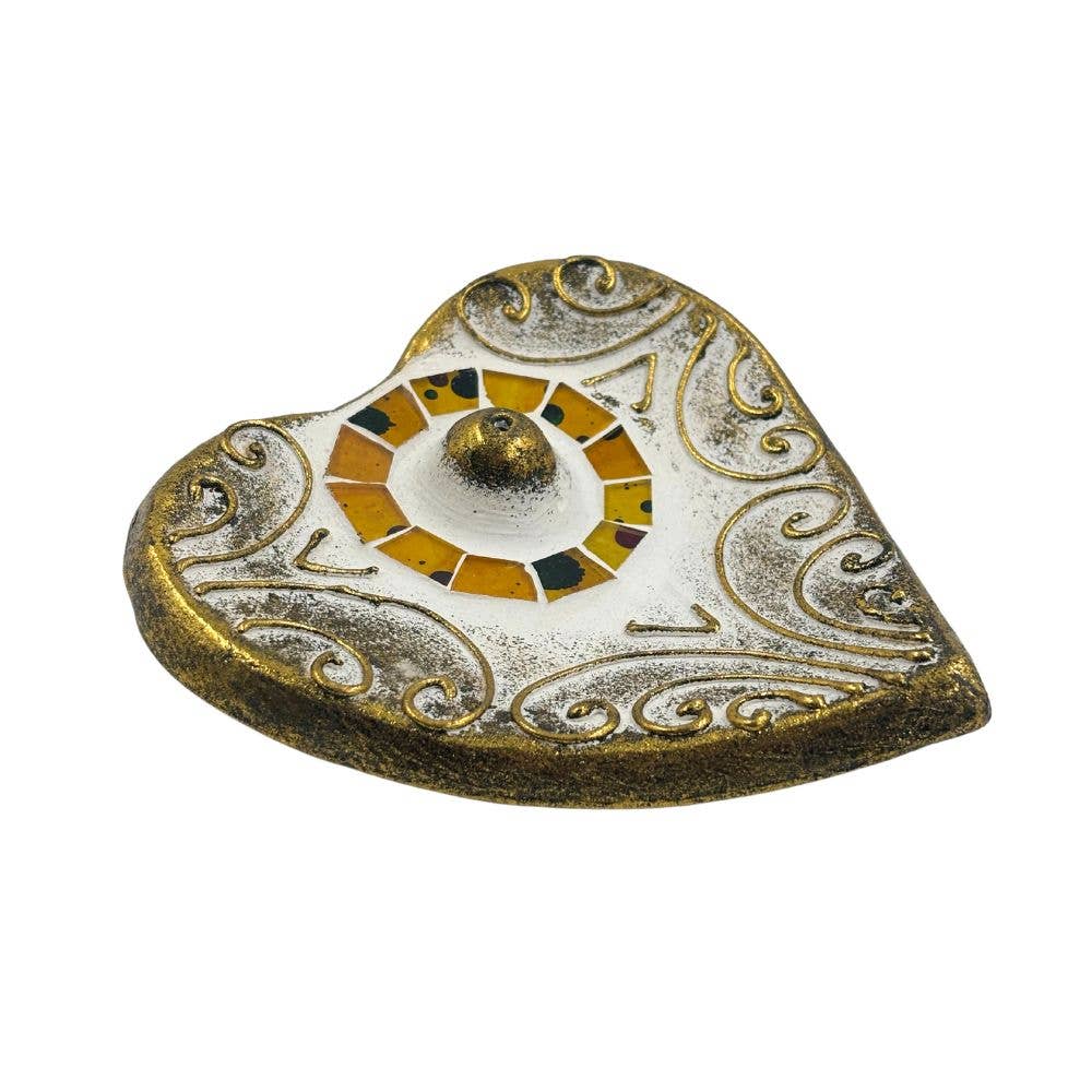 Incense Stick Burner  - Mosaic Heart