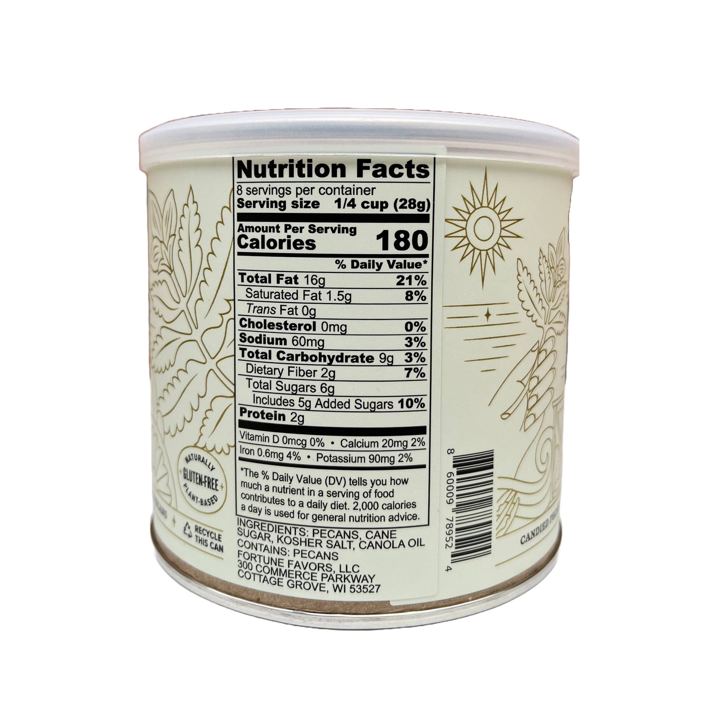 8oz Fortune Favors The Classic Candied Pecans