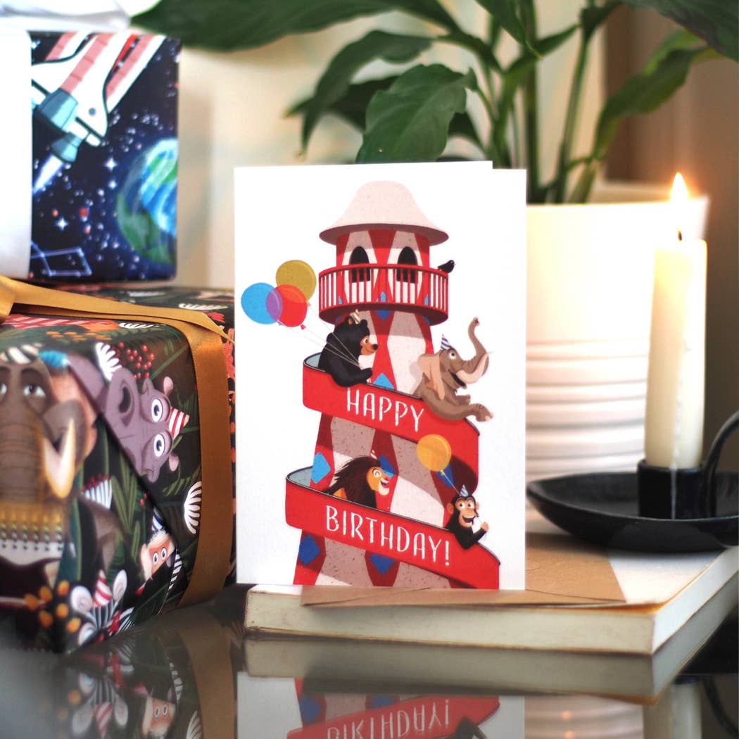 Helter Skelter Birthday Card | Children's Birthday Card