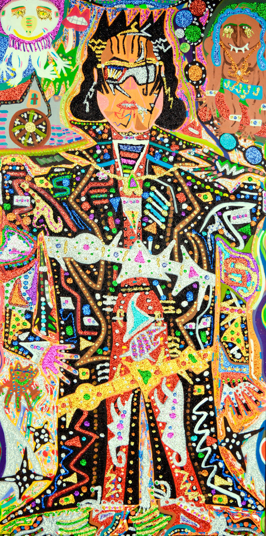 Dancing Silver Gold Shoes Micahel Jackson by Romano Johnson