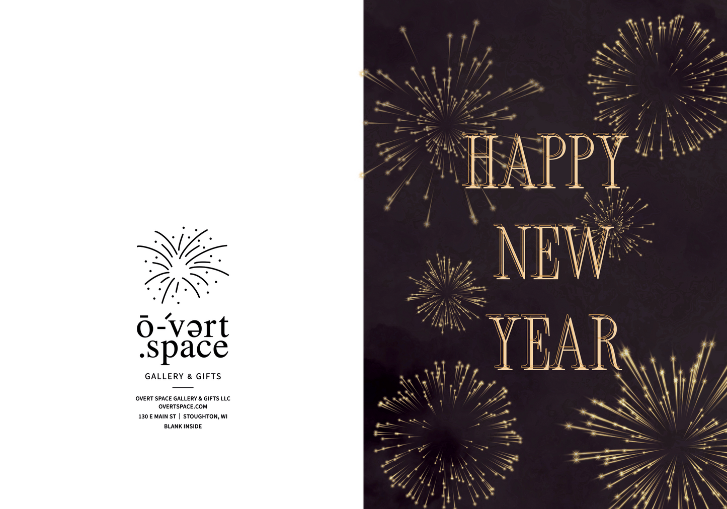 New Year Fireworks Greeting Card