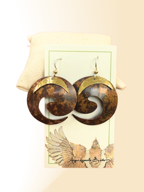 Swirl earrings by A.H. Szabo Designs