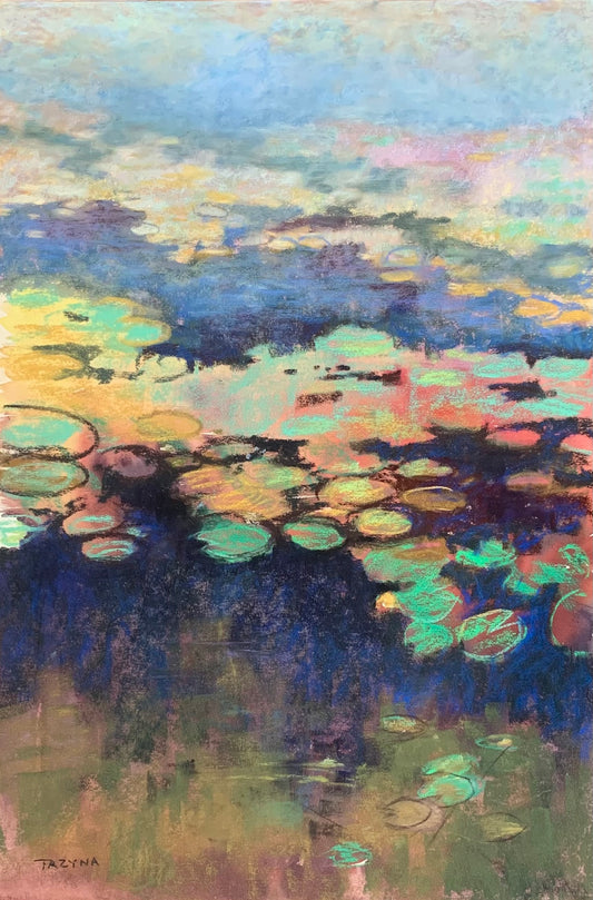 Pond with Lily Pads by Mary Ann Trzyna