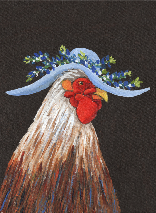 Blue Bonnets fpr Henrietta Art Card