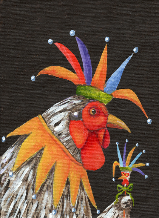 Jest a Rooster Art Card