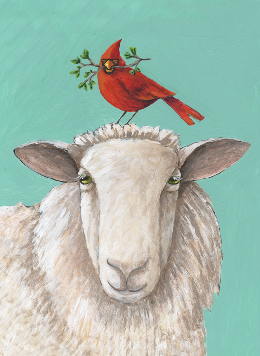 Wool Ewe Let Me Stay? Art Card